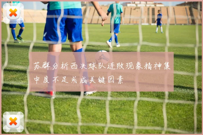 苏群分析西决球队连败现象精神集中度不足或成关键因素
